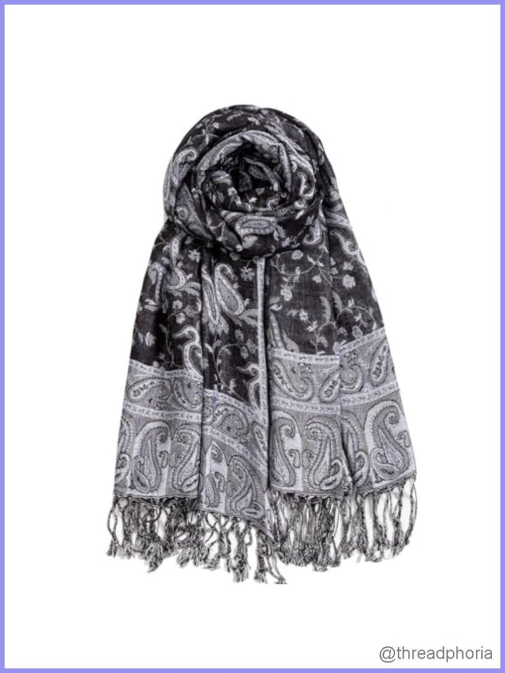 Pashmina Feel Reversible Wrap Shawl Scarf Women Men Fashion Scarves Lightweight